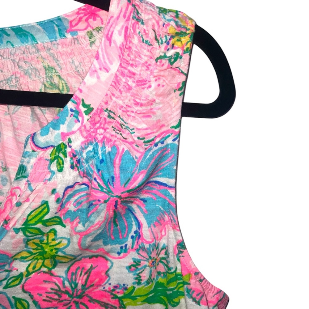 𝐋𝐈𝐋𝐘 𝐏𝐔𝐋𝐈𝐓𝐙𝐄𝐑 | FLORAL “STACY” TOP - Picture 5 of 10